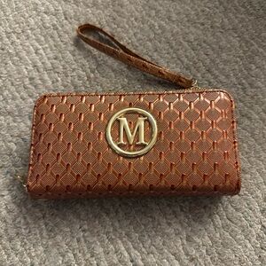 Chic Copper Wristlet Wallet